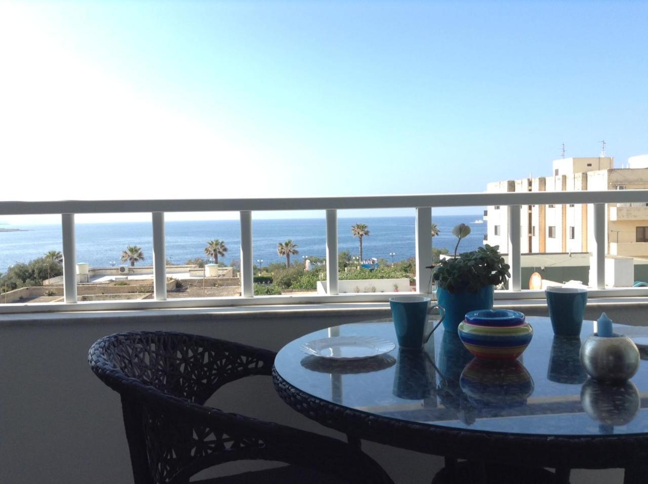 Seafront Apartment With Pool San Pawl il-Baħar Zewnętrze zdjęcie